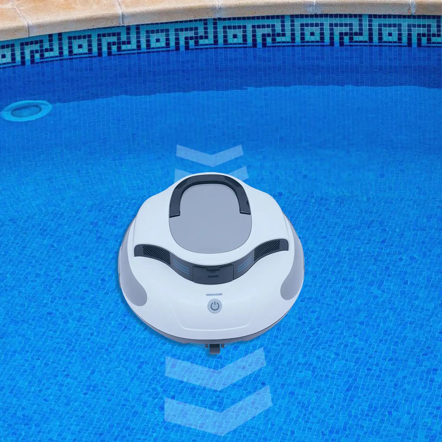 Automatic Cordless Robotic Pool Cleaner, Pool Vacuum for Above Ground Pools