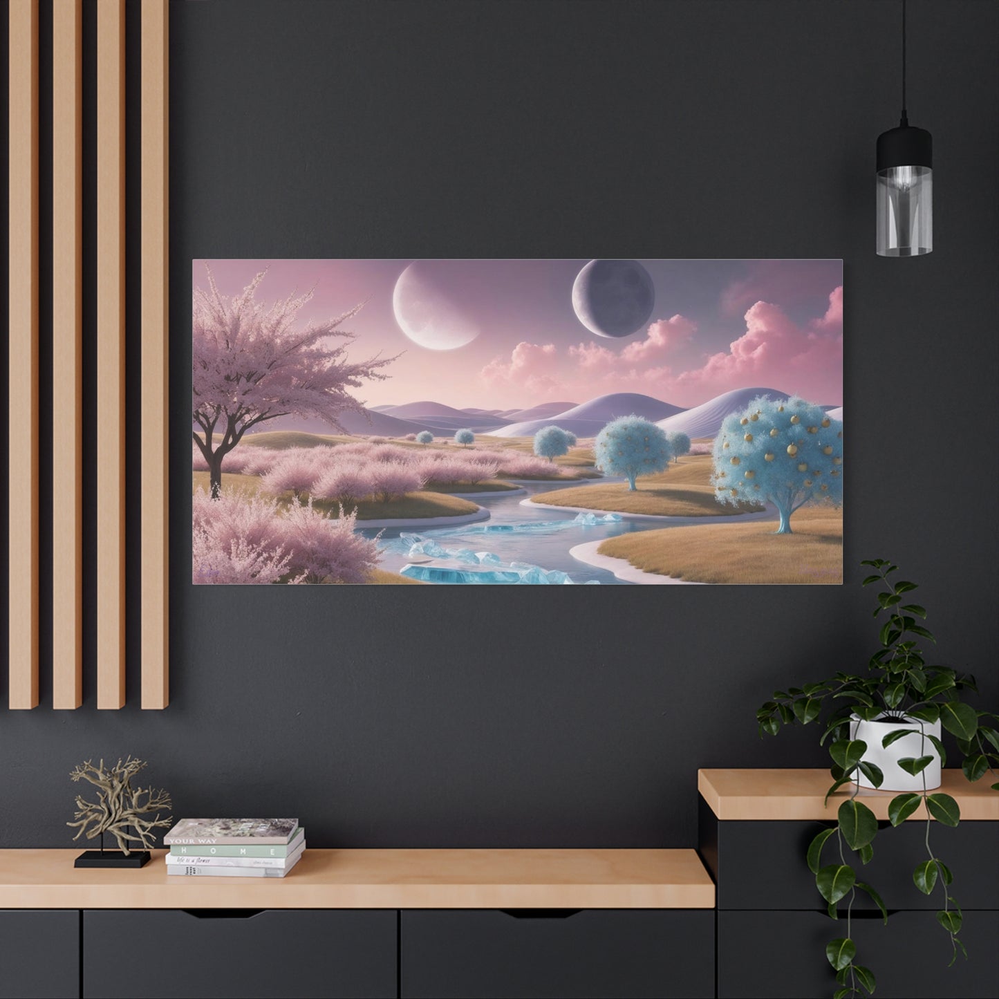 Eden Beyond Stars, Canvas Print , Wall Art Decor, Home Décor, Gift for Nature Lovers, Living Room Decoration