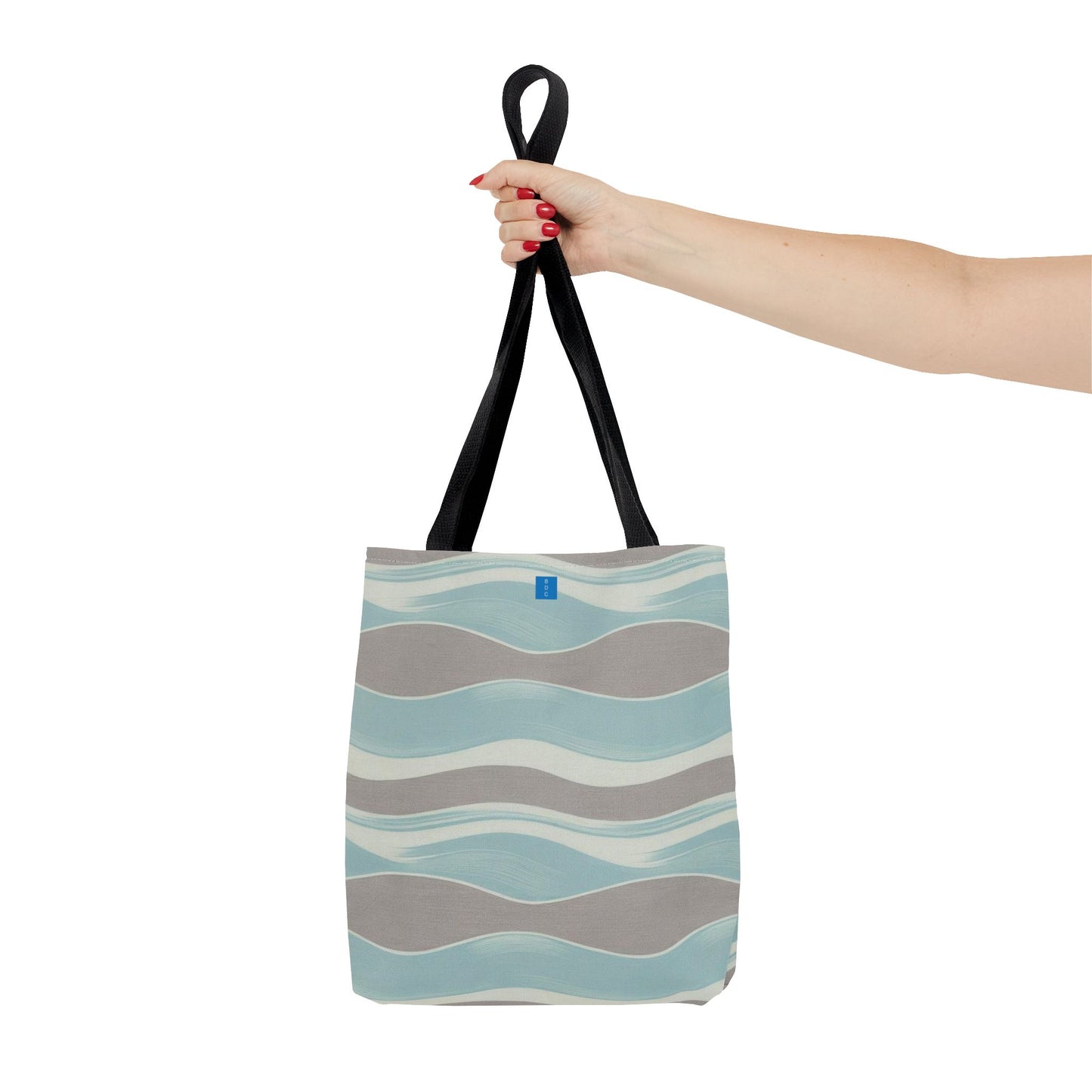 Stylish Waves Tote Bag, Everyday Use, Beach Bag, Shopping Tote, Eco-Friendly, Gift for Her, Summer Accessory