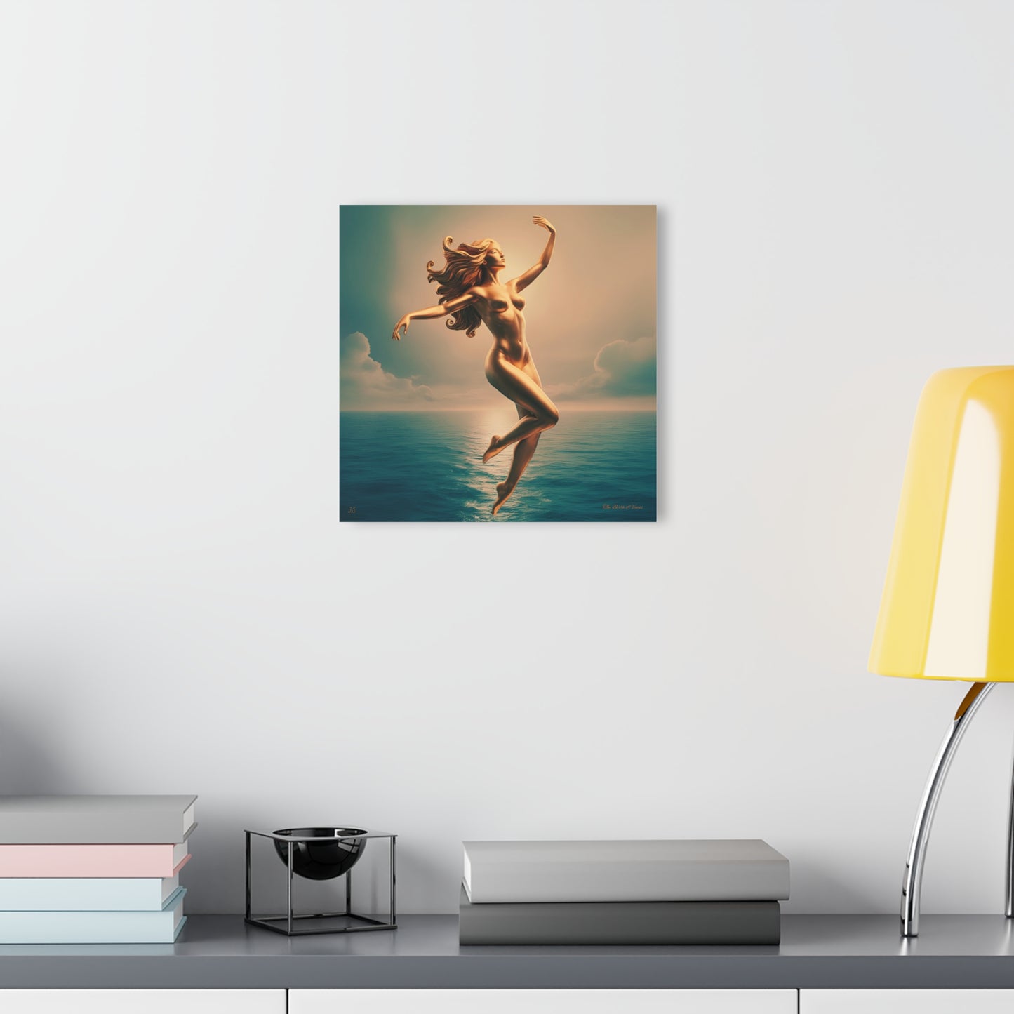 Elegant Acrylic Wall Art Print, "The Birth of Venus" Series, Modern Home Art, Unique Gift for Her, Beach House Wall Art, Stylish Decor