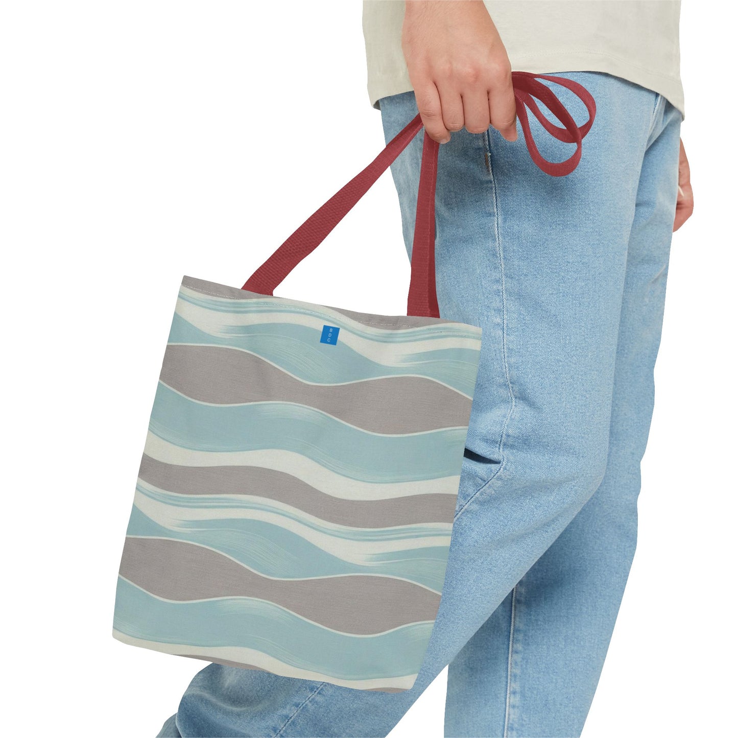 Stylish Waves Tote Bag, Everyday Use, Beach Bag, Shopping Tote, Eco-Friendly, Gift for Her, Summer Accessory