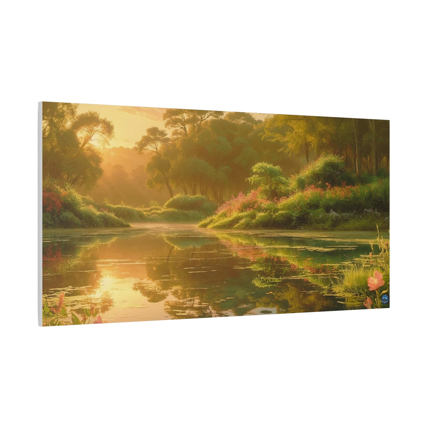 Serena Lake Sunrise Landscape Canvas Print - "Reflection" series, Wall Art Decor, Home Décor, Gift for Nature Lovers, Living Room Decoration