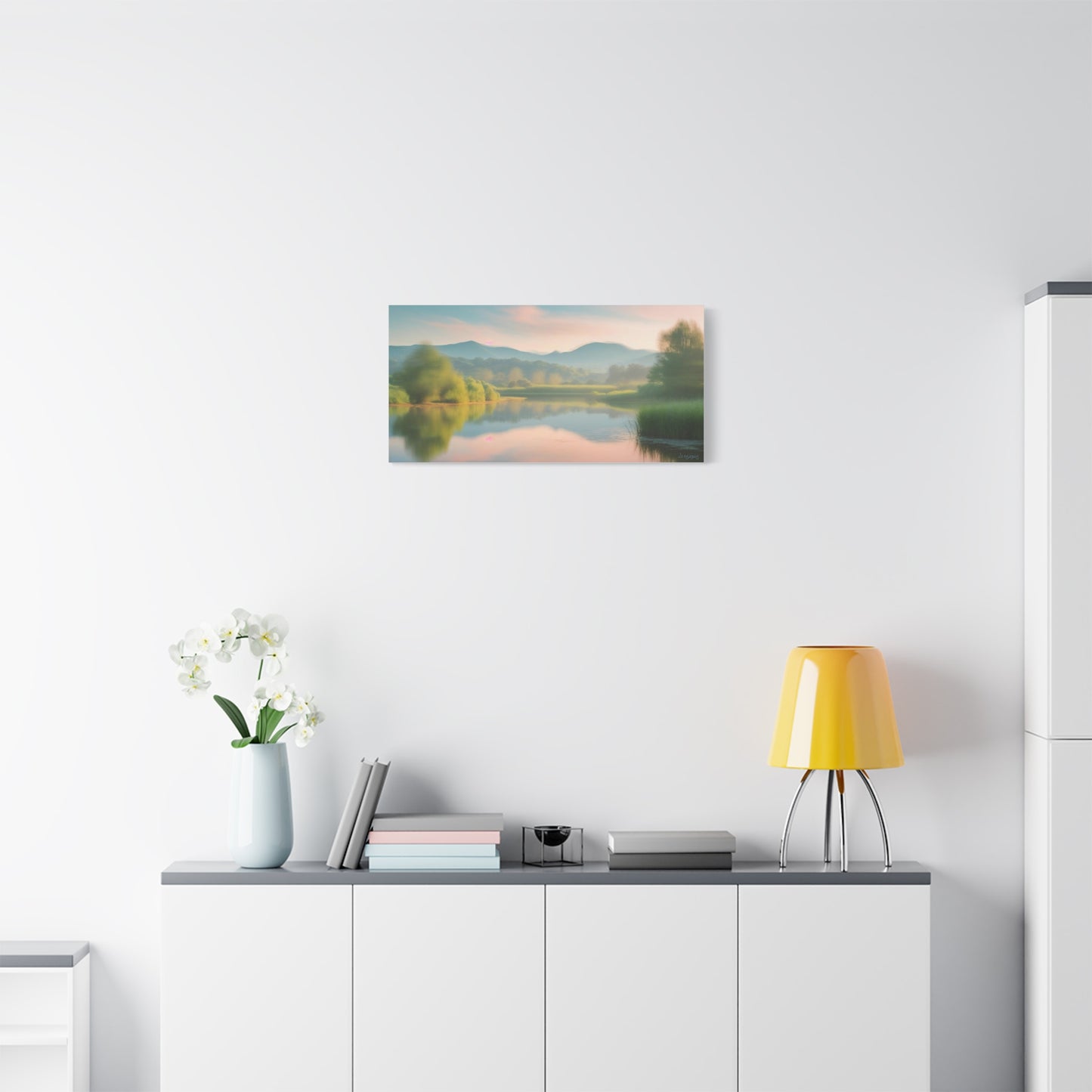 Serene Landscape Canvas Print - "Reflection" series, Wall Art Decor, Home Décor, Gift for Nature Lovers, Living Room Decoration
