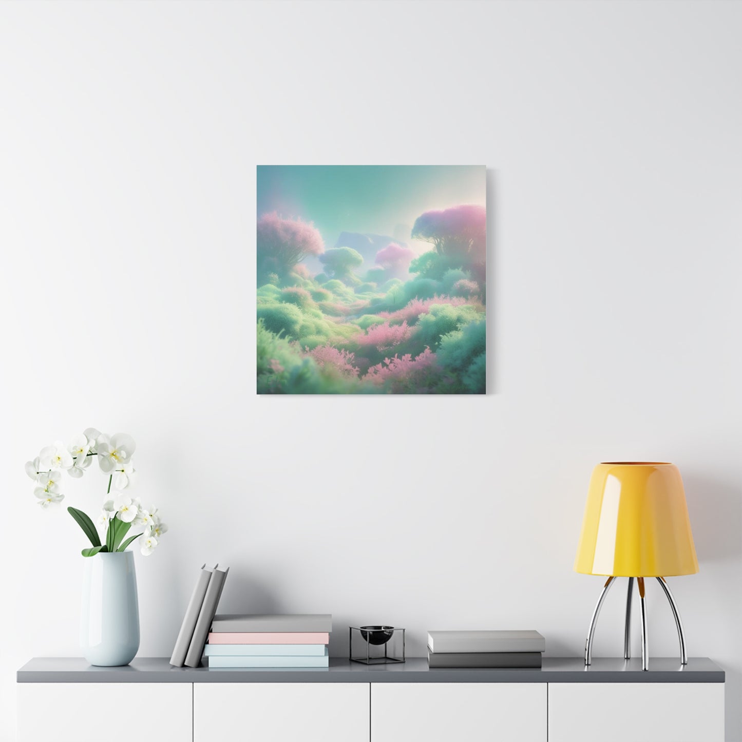 Eden Dreamscape Matte Canvas Wall Art, Tranquil Landscape Decor, Home Office Decor, Gift for Nature Lovers, Serenity Art Piece