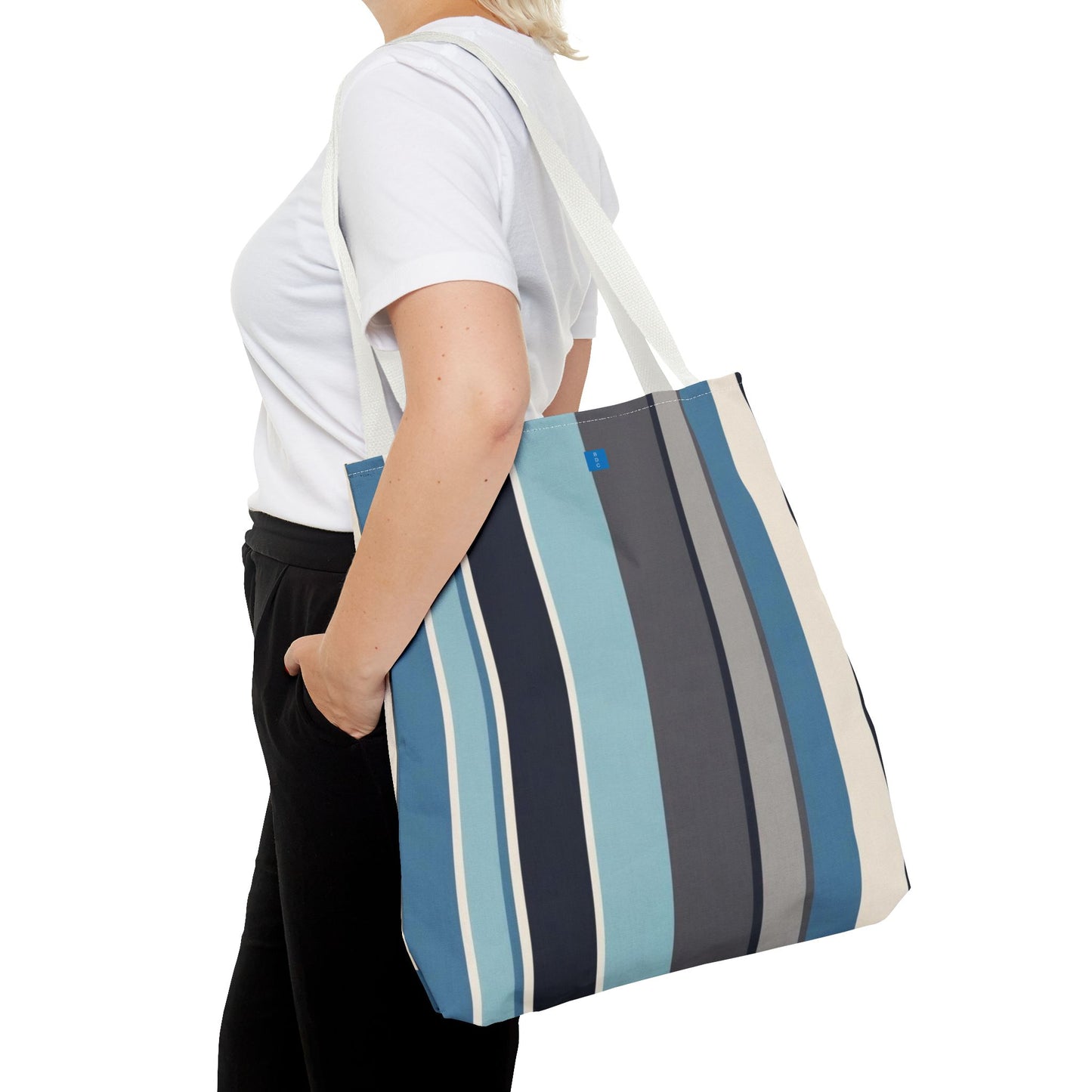 Stylish Striped Tote Bag | Versatile Reusable Shopper | Beach, Gym, Shopping, or Travel Essential | Fun Gift Idea