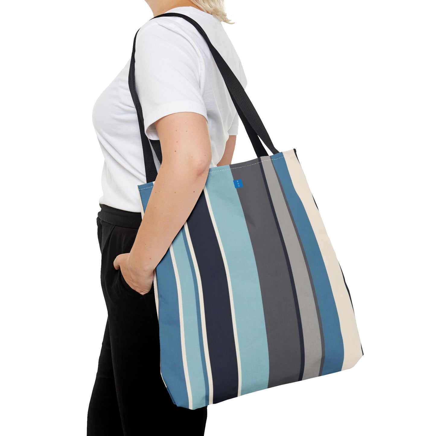 Stylish Striped Tote Bag | Versatile Reusable Shopper | Beach, Gym, Shopping, or Travel Essential | Fun Gift Idea