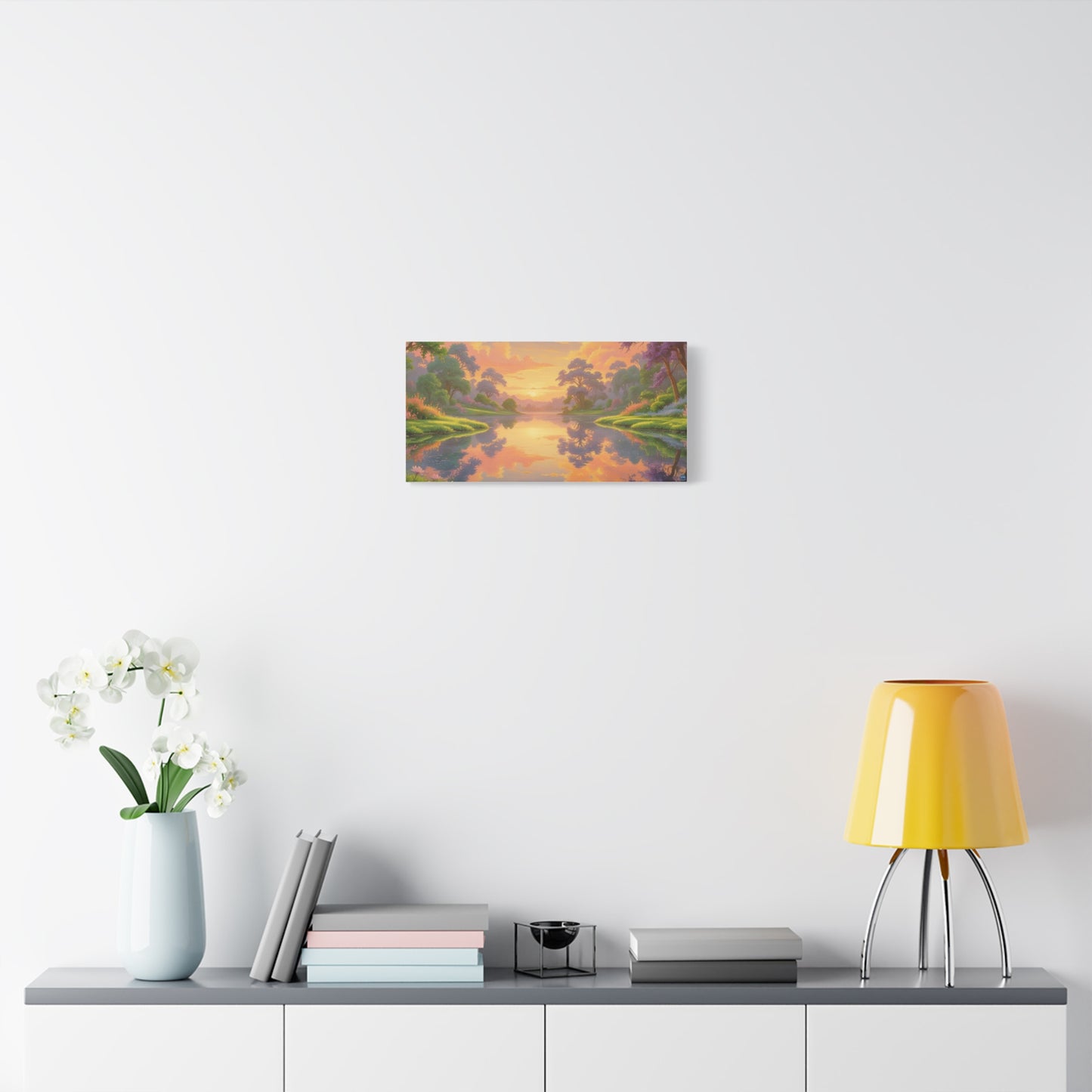 Sunrise Lake Landscape Canvas Print - "Reflection" series, Wall Art Decor, Home Décor, Gift for Nature Lovers, Living Room Decoration
