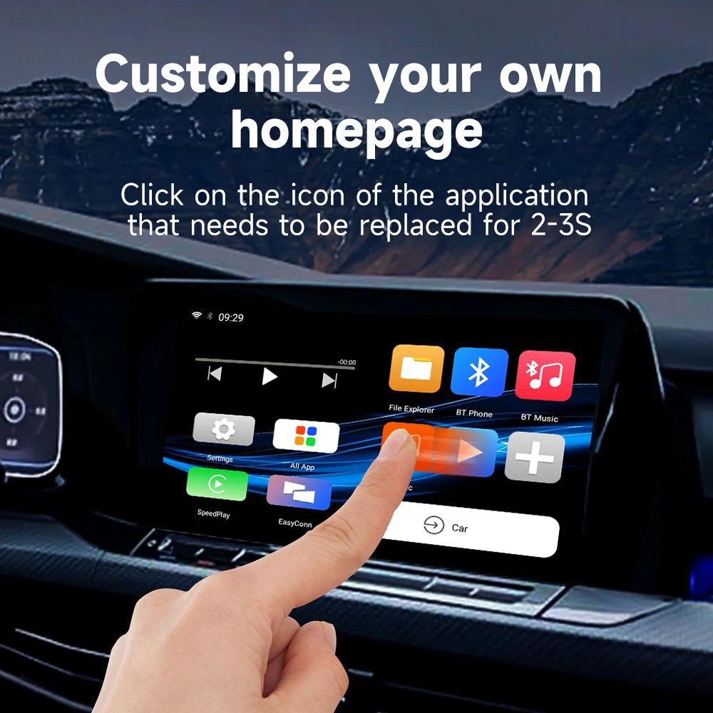 2025 HEYINCAR Smart AI Box Android Auto Wireless CarPlay Adapter For Toyota RAV4 Camry Corolla Crown Highlander Tacoma Yaris