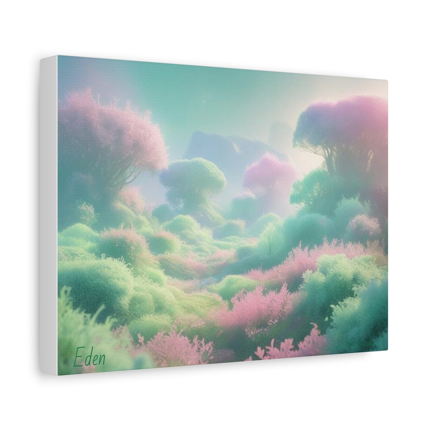 Eden Dreamscape Matte Canvas Wall Art, Tranquil Landscape Decor, Home Office Decor, Gift for Nature Lovers, Serenity Art Piece