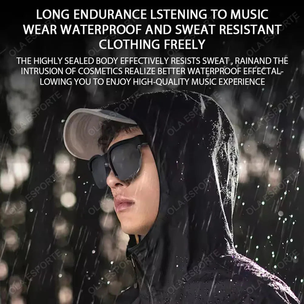New AI Smart Glasses Voice Assistant Navigation Play Music BT Call Drive Outdoor Sunglasses Protect eyes Smart glasses Men Women