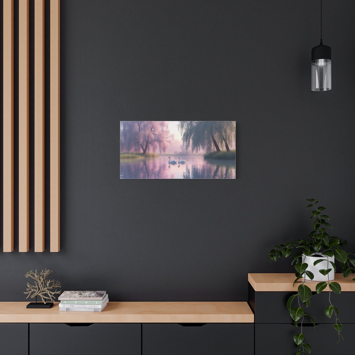 Serene Landscape Canvas Print - "Reflection" series, Wall Art Decor, Home Décor, Gift for Nature Lovers, Living Room Decoration