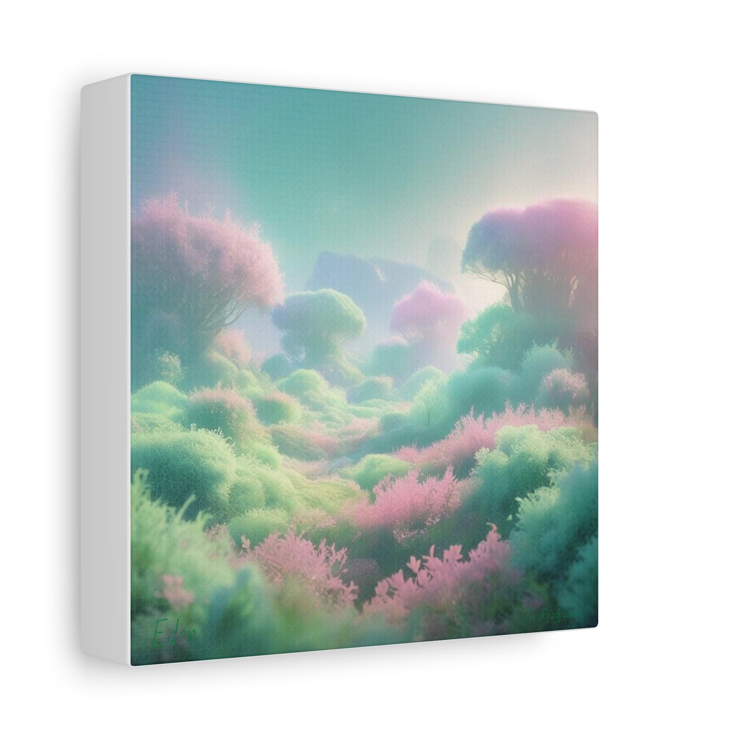 Eden Dreamscape Matte Canvas Wall Art, Tranquil Landscape Decor, Home Office Decor, Gift for Nature Lovers, Serenity Art Piece