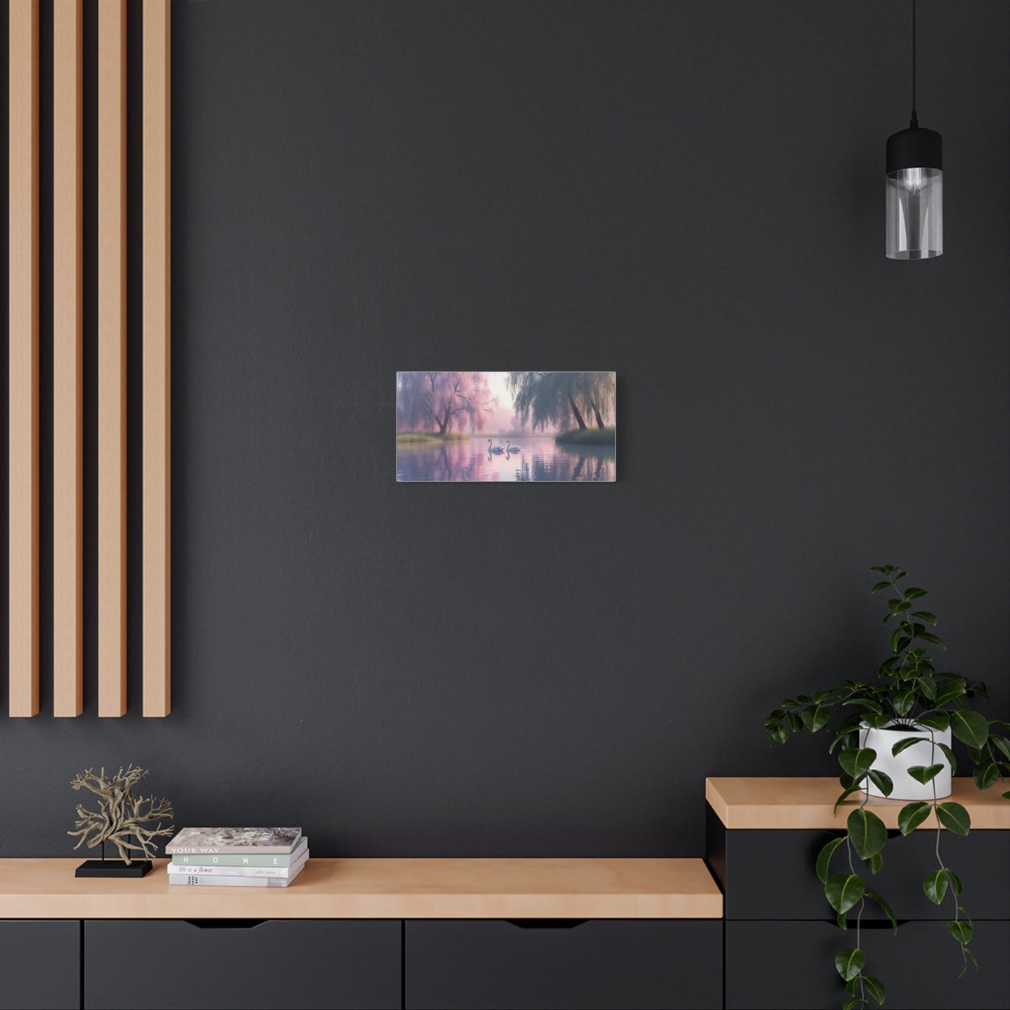 Serene Landscape Canvas Print - "Reflection" series, Wall Art Decor, Home Décor, Gift for Nature Lovers, Living Room Decoration