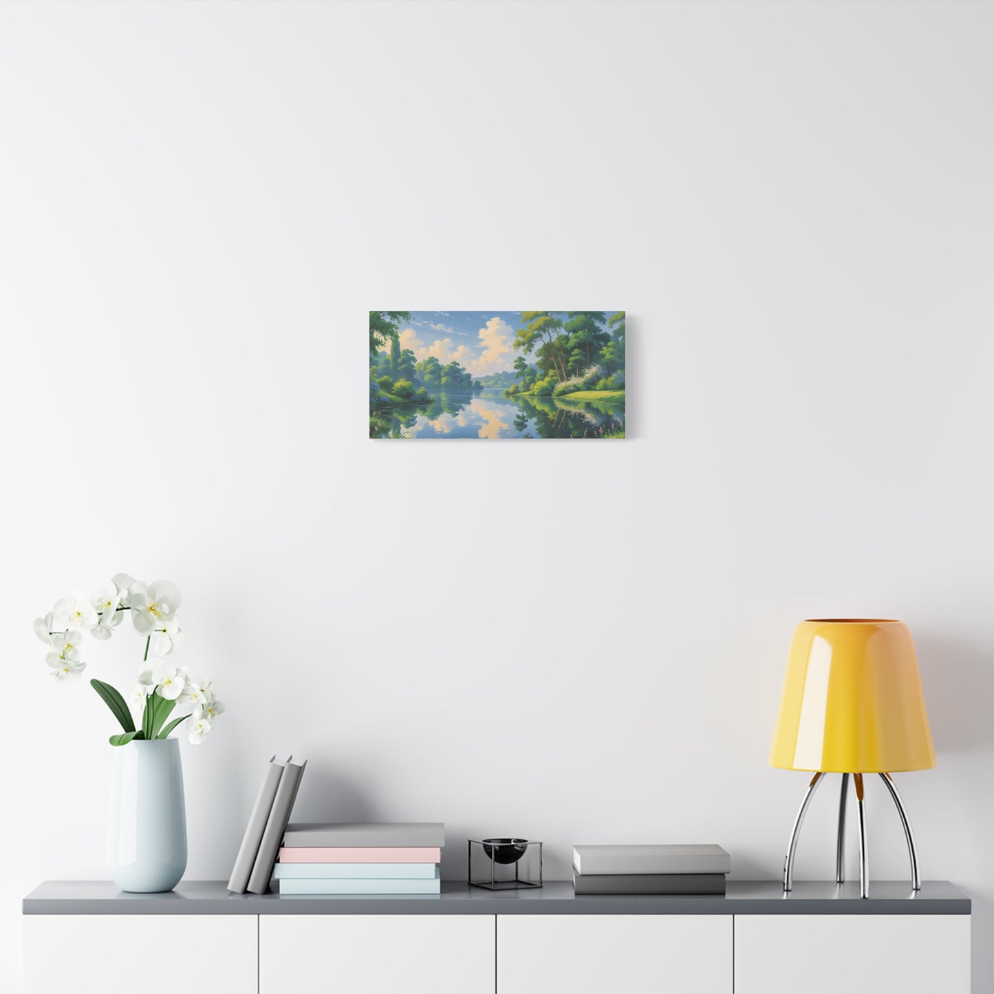 Serene Landscape Canvas Print - "Peaceful Lake", Wall Art Decor, Home Décor, Gift for Nature Lovers, Living Room Decoration