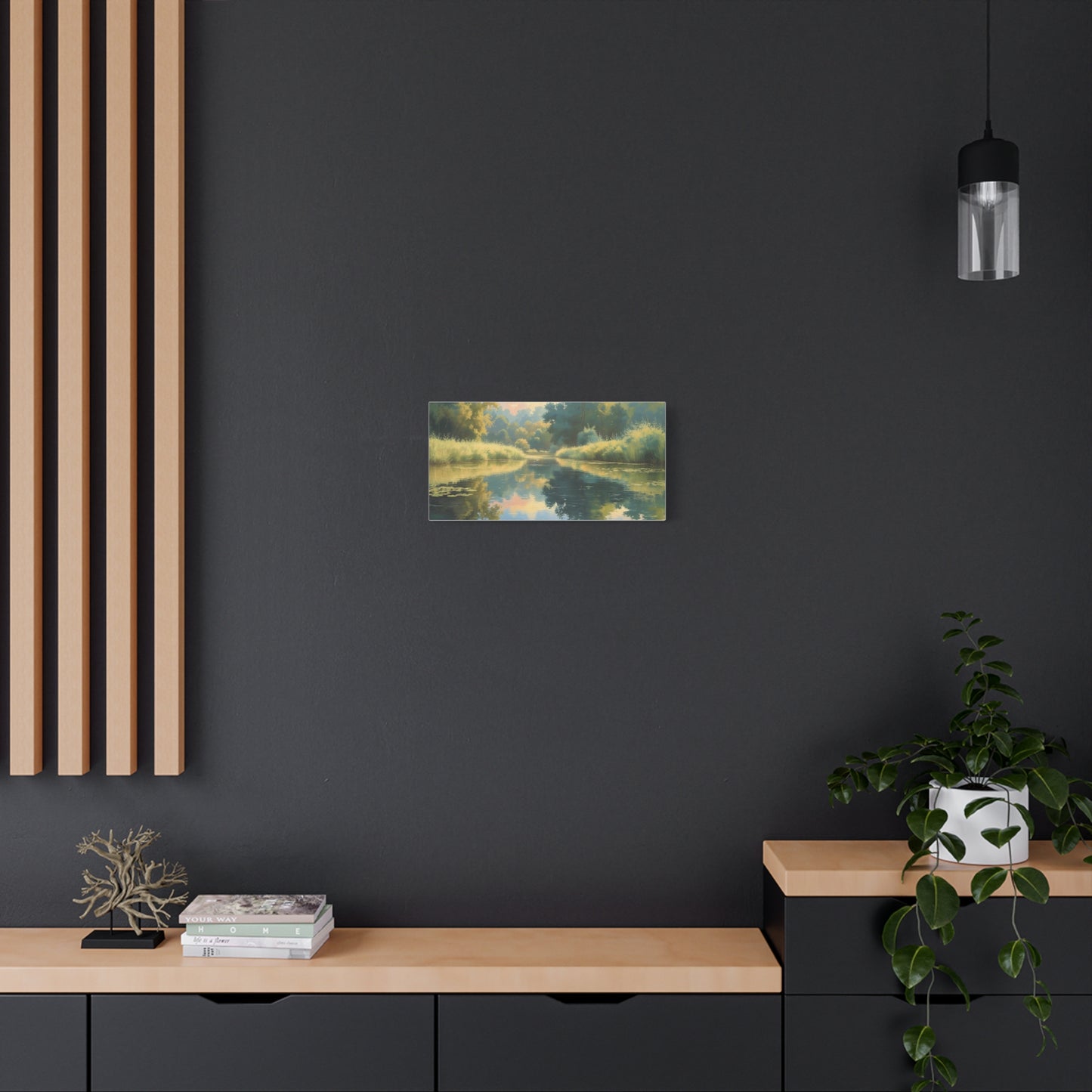 Serene Landscape Canvas Print - "Reflection" series, Wall Art Decor, Home Décor, Gift for Nature Lovers, Living Room Decoration