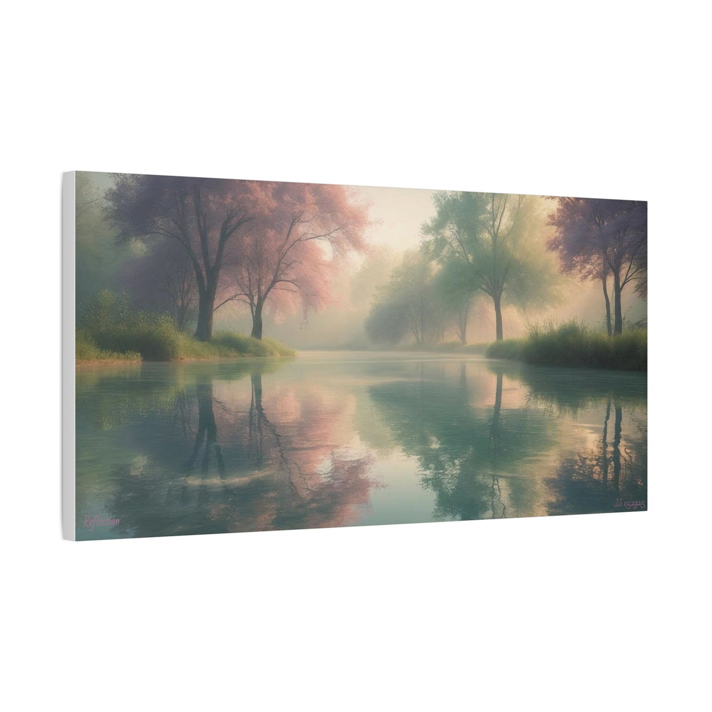 Serene Landscape Canvas Print - "Reflection" series, Wall Art Decor, Home Décor, Gift for Nature Lovers, Living Room Decoration