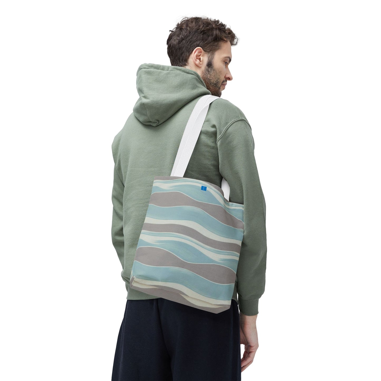 Stylish Waves Tote Bag, Everyday Use, Beach Bag, Shopping Tote, Eco-Friendly, Gift for Her, Summer Accessory