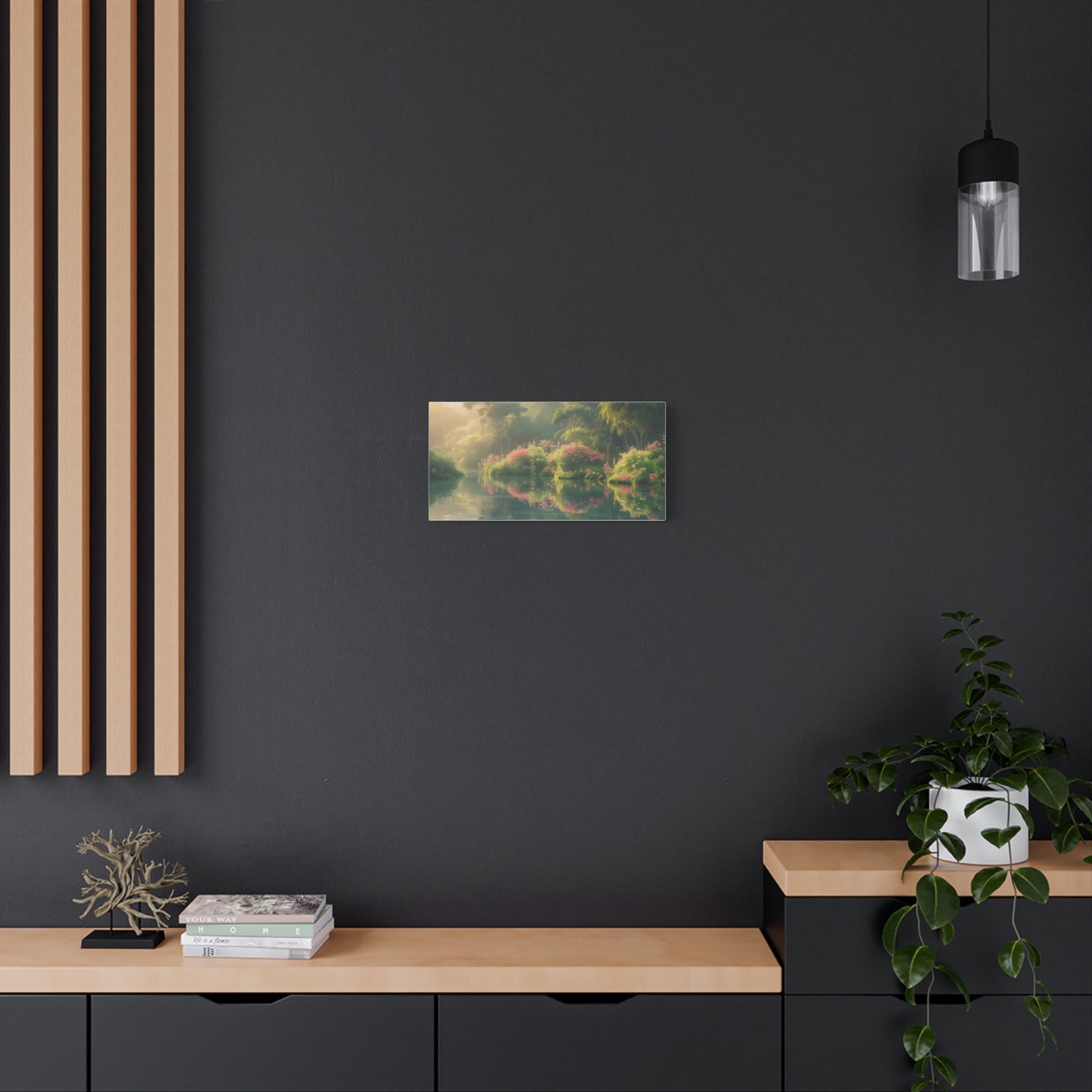 Serene Landscape Canvas Print - "Peaceful Lake", Wall Art Decor, Home Décor, Gift for Nature Lovers, Living Room Decoration