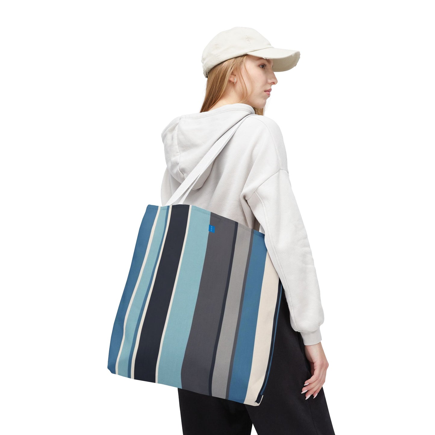Stylish Striped Tote Bag | Versatile Reusable Shopper | Beach, Gym, Shopping, or Travel Essential | Fun Gift Idea
