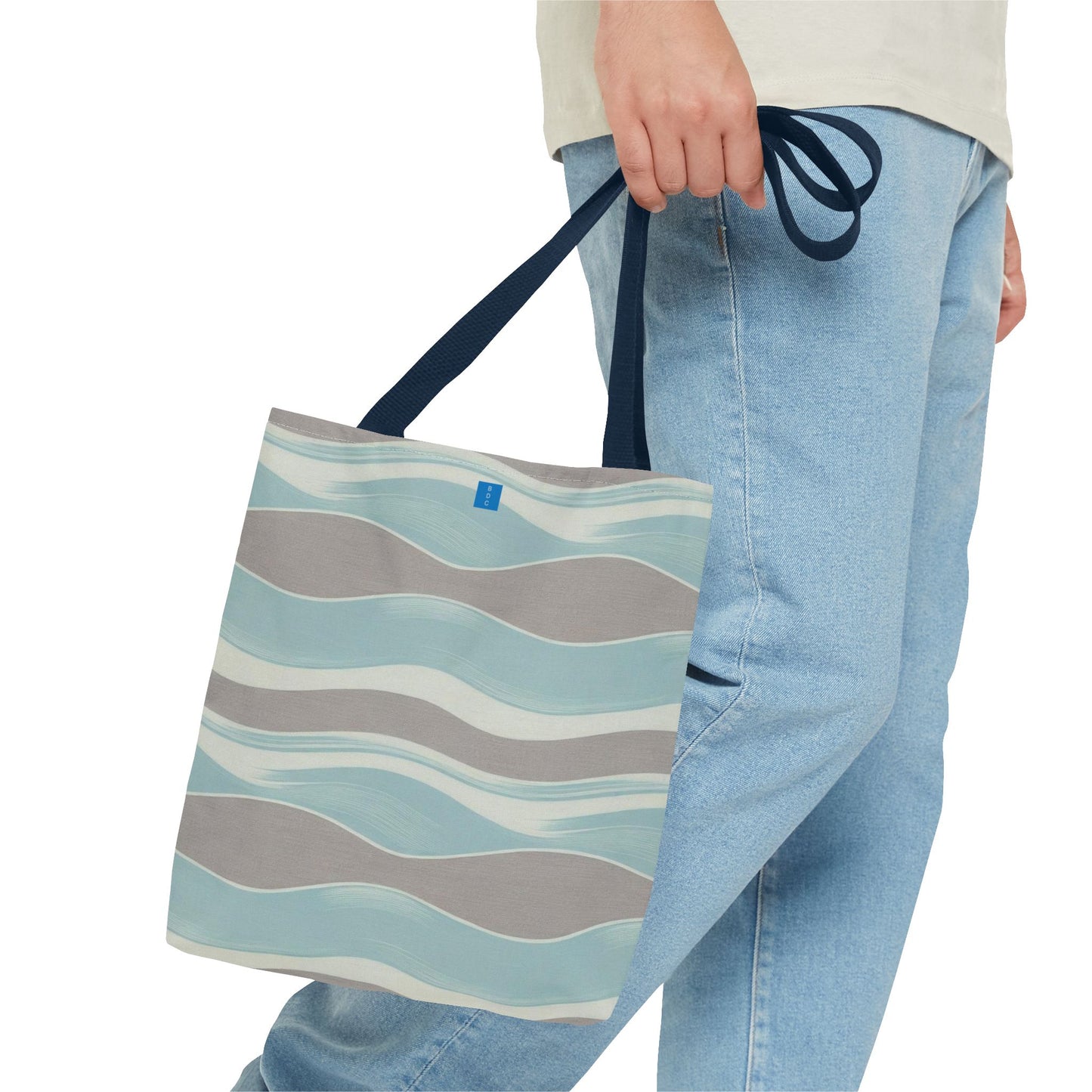 Stylish Waves Tote Bag, Everyday Use, Beach Bag, Shopping Tote, Eco-Friendly, Gift for Her, Summer Accessory