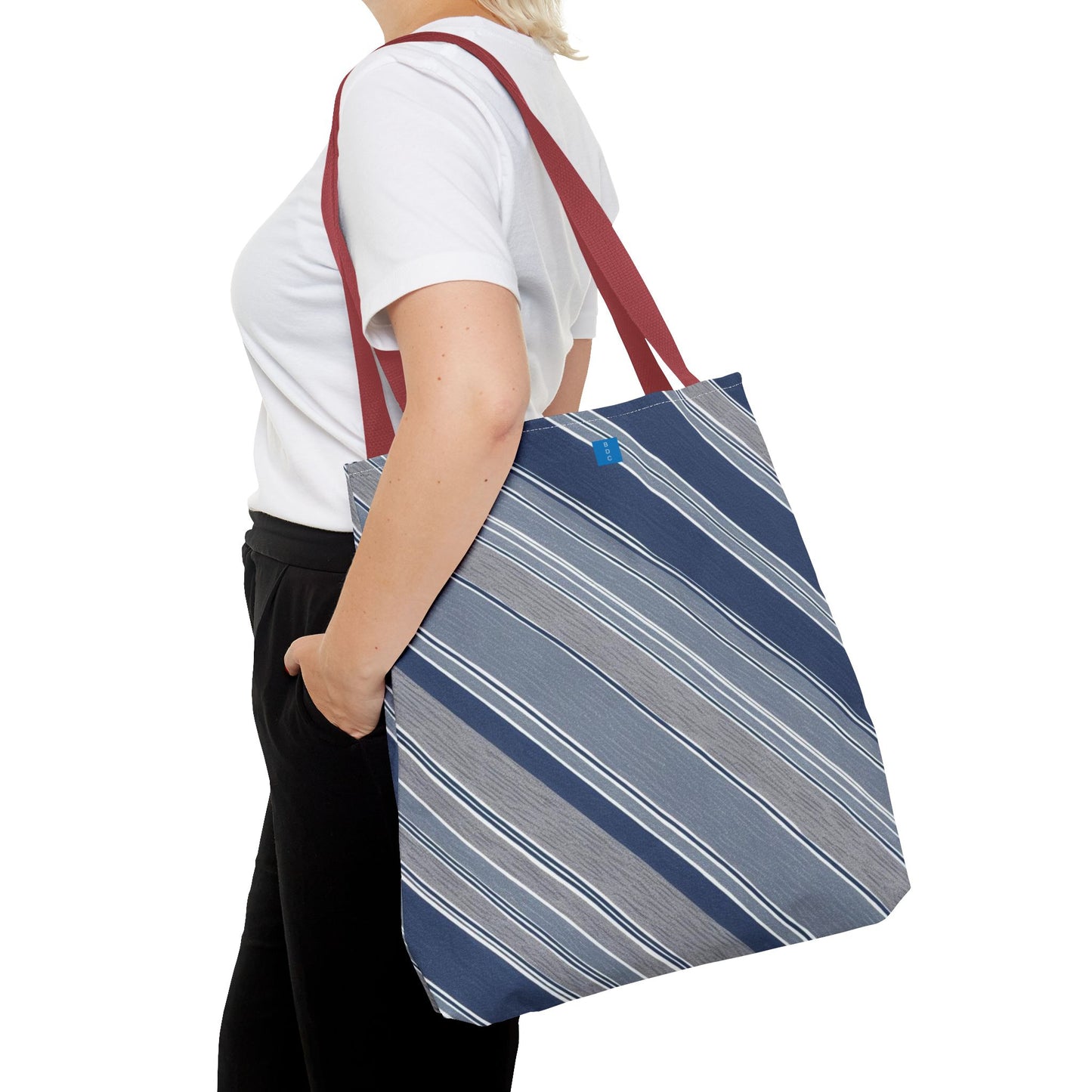 Stylish Striped Tote Bag for Everyday Use, Shopping, Beach Trips, Eco-Friendly Gift, Casual Fashion