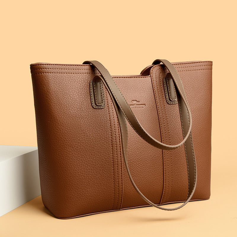 Genuine Leather Business Shoulder Handbag, ElegantHigh Quality, Perfect for Business Commute, Large Capacity