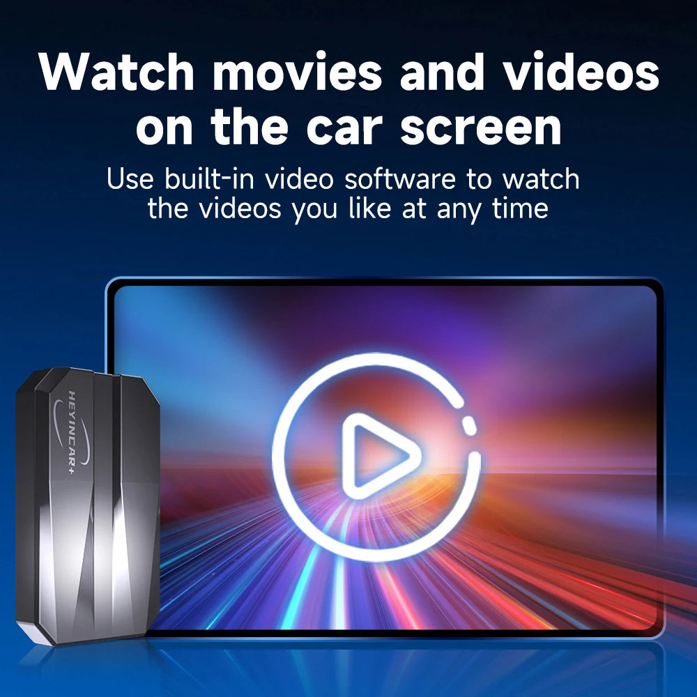 2025 HEYINCAR Smart AI Box Android Auto Wireless CarPlay Adapter For Toyota RAV4 Camry Corolla Crown Highlander Tacoma Yaris