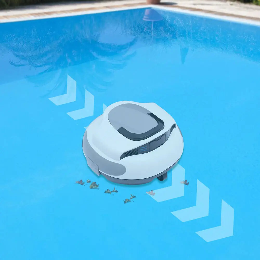 Automatic Cordless Robotic Pool Cleaner, Pool Vacuum for Above Ground Pools