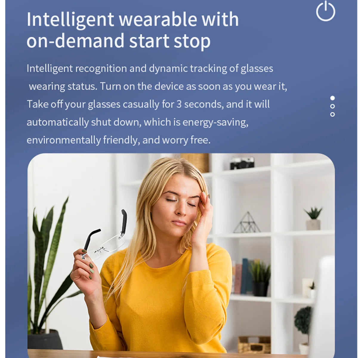 AI Smart Translate Eyeglasses Hands Free Calling Noise Canceling Voice Assistant Remote Camera Listen Songs Smart Glasses Man
