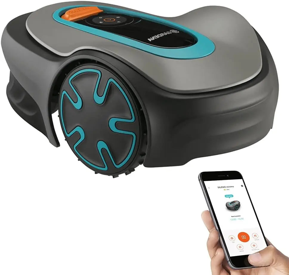 Automatic Robotic Lawn Mower, with Bluetooth app and Boundary Wire, one of The quietest in its Class, for lawns up to 8100 Sq Ft