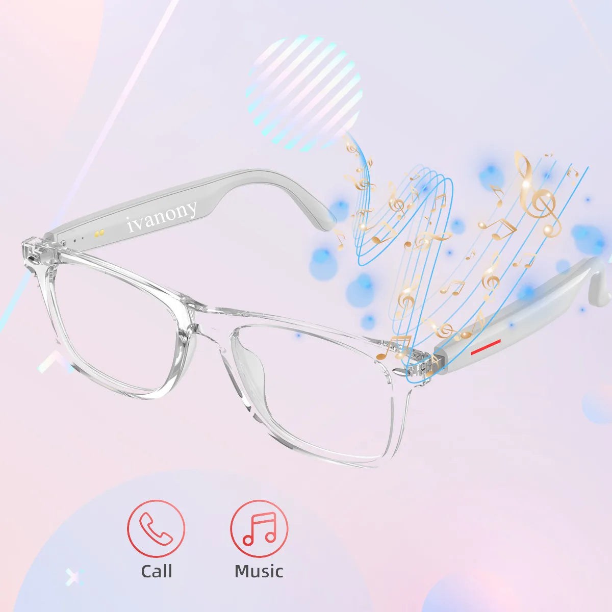 Woman Man Smart Glasses AI Translation Language Smart Eyeglasses Real Time Translation Listen Songs Bluetooth Call Smartglasses