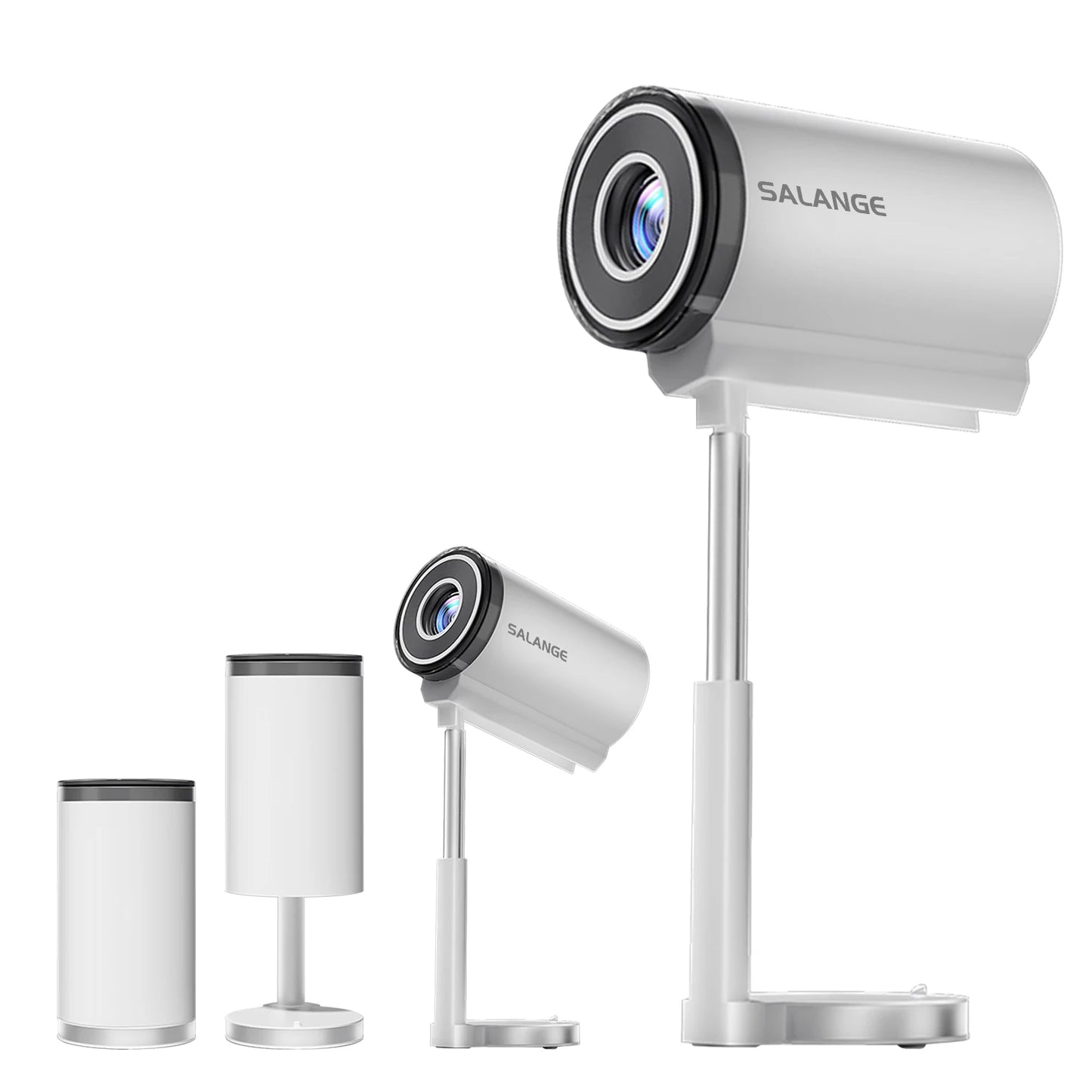 Smart Projector 1080P Android13 Wifi Support 4K Low Noise Portable Hidden Bracket Projector for Home Bedroom Outdoor