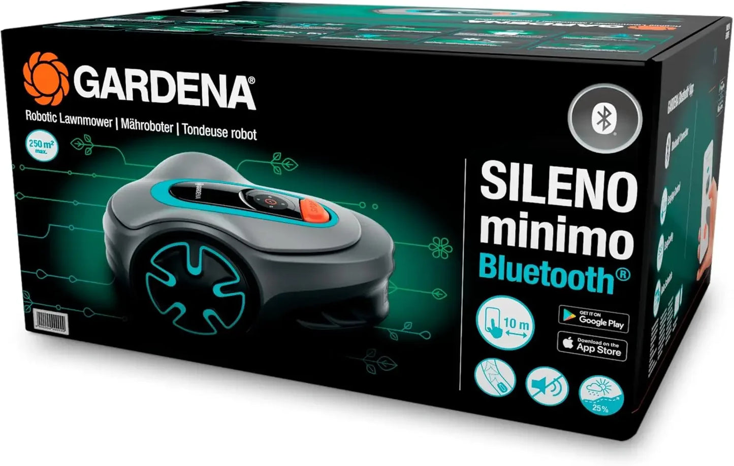 15010-20 SILENO Life - Automatic Robotic Lawn Mower, with Bluetooth app and Boundary Wire, The quietest in its Class