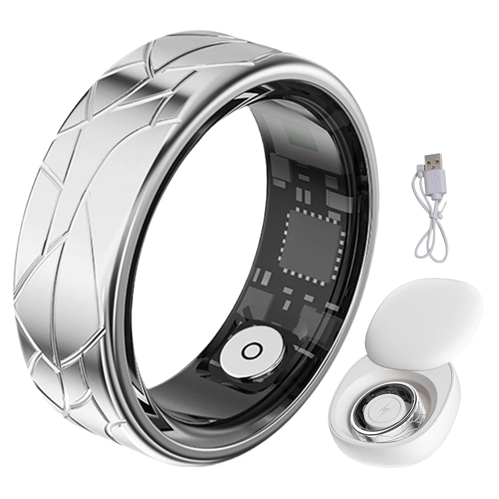 Smart Ring Activity Tracker Ring For Men Women Health Monitoring Heart Rate/Blood Oxygen/Sleep IP68 Waterproof Gesture Control