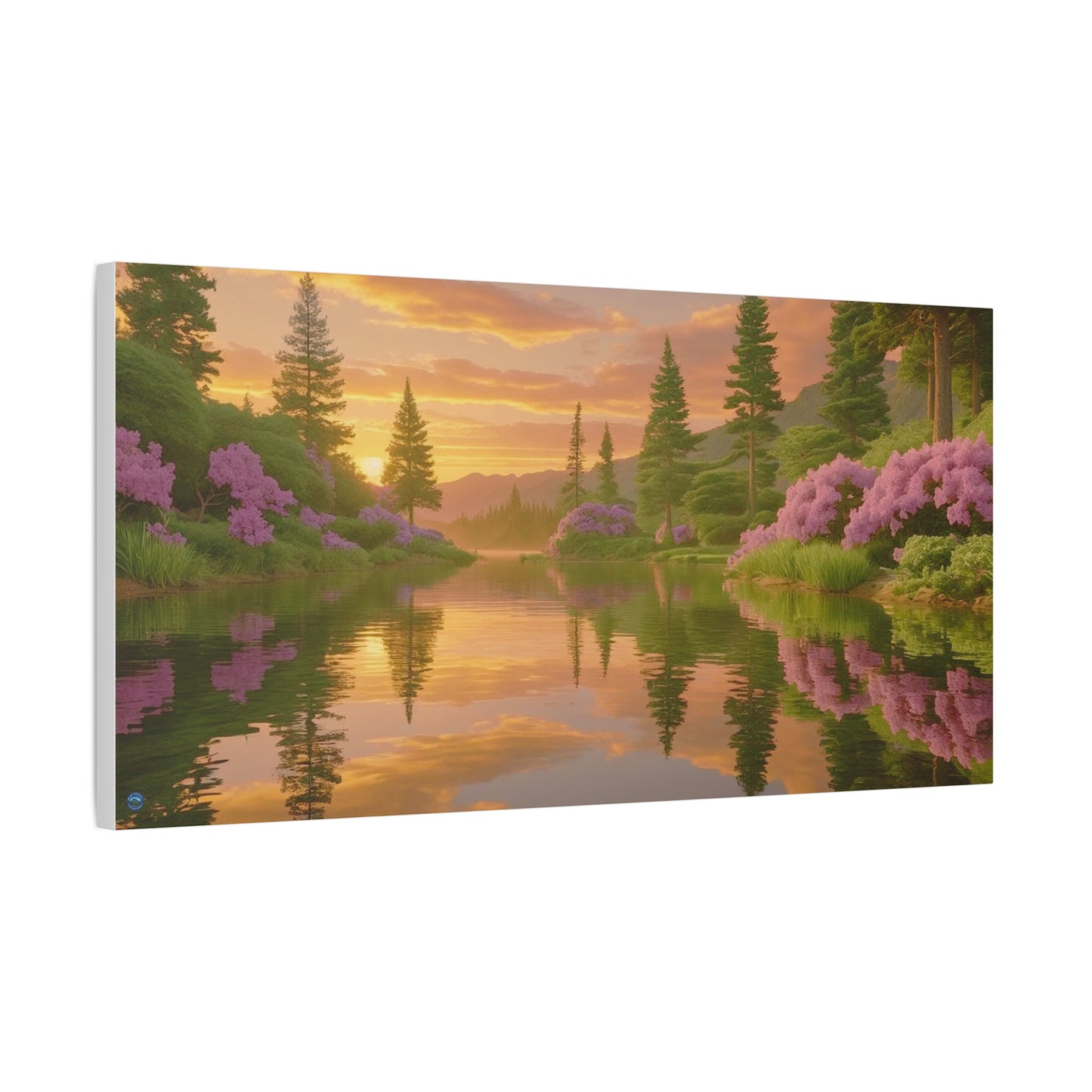Serena Lake Sunrise Landscape Canvas Print -  "Reflection" series,  Tranquil and Abundant, Wall Art Decor,  Home Décor, Gift for Nature Lovers, Living Room Decoration