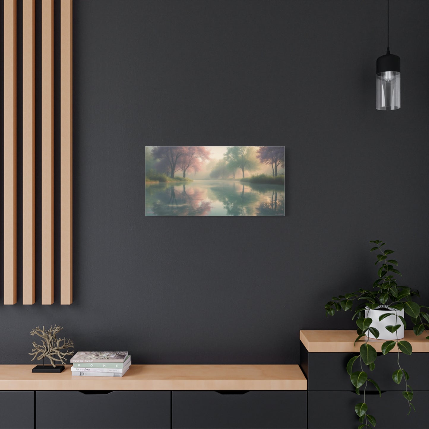 Serene Landscape Canvas Print -  "Reflection" series, Wall Art Decor,  Home Décor, Gift for Nature Lovers, Living Room Decoration