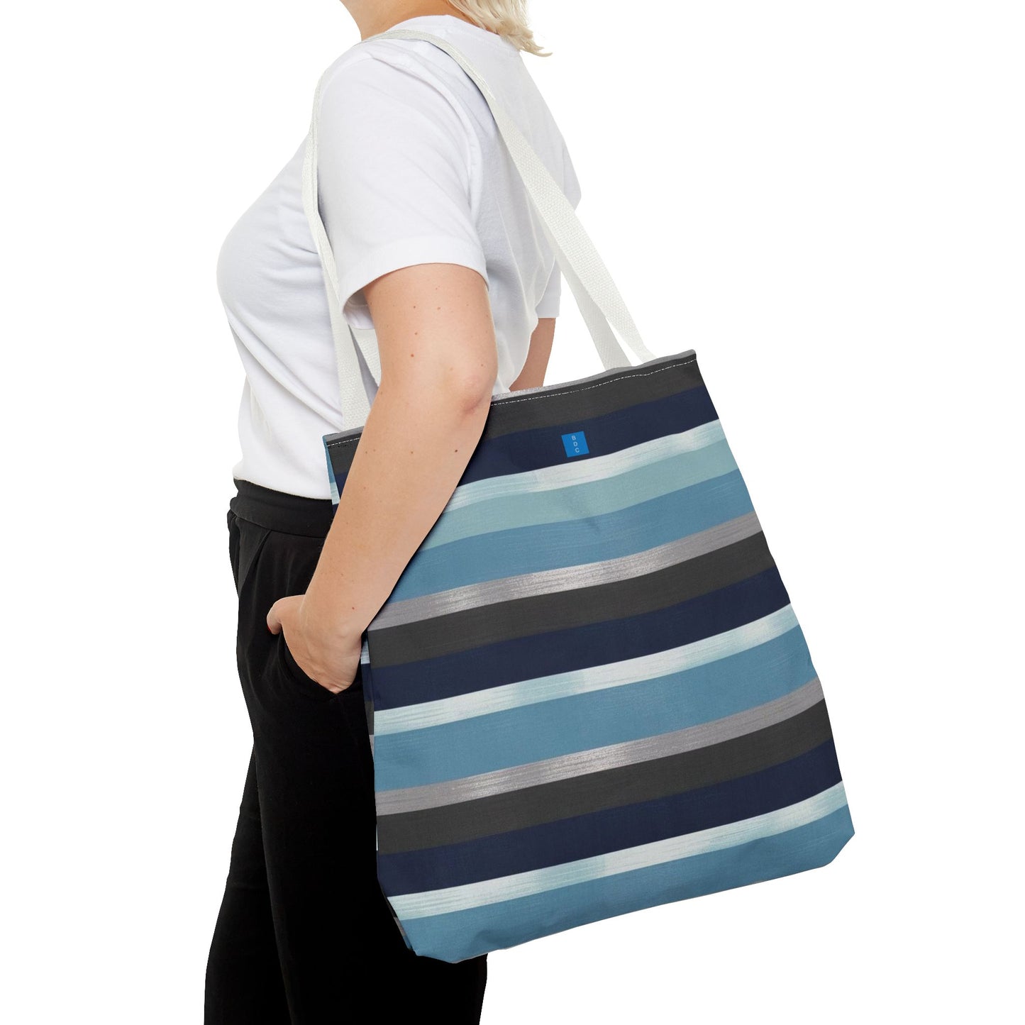 Stylish Striped Tote Bag - Versatile Eco-Friendly Bag, Summer Beach Tote, Everyday Shopping Companion, Gift for Her, Travel Essential