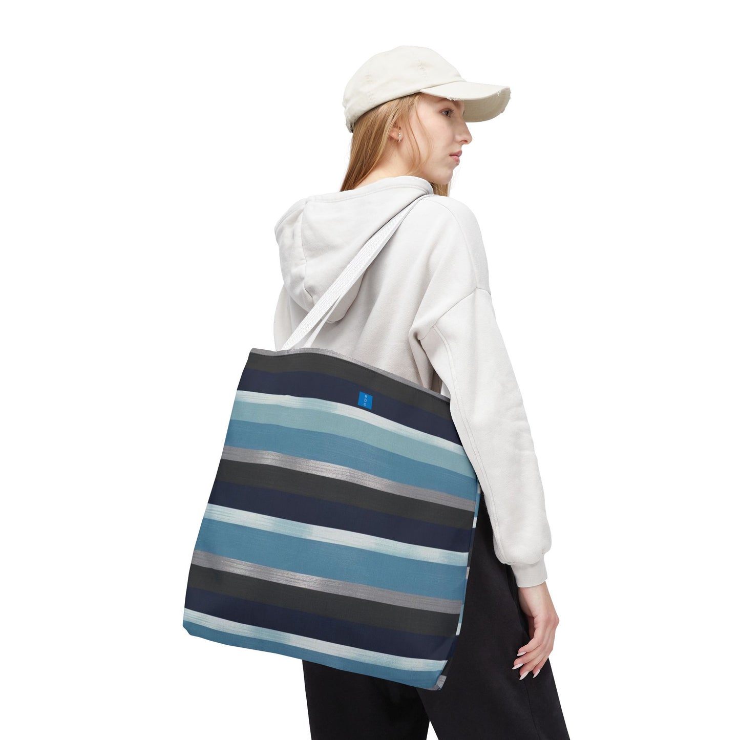 Stylish Striped Tote Bag - Versatile Eco-Friendly Bag, Summer Beach Tote, Everyday Shopping Companion, Gift for Her, Travel Essential