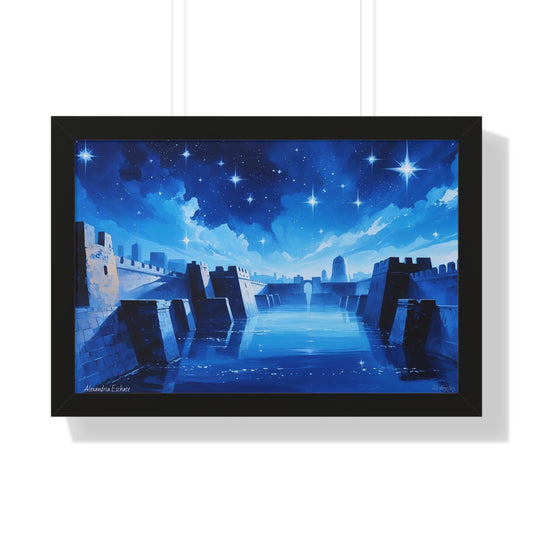 "Alexandria Eschate's Night", Original Art, Wall Decor, Perfect Gift, Night Theme Decoration