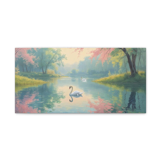 Serene Landscape Canvas Print -  "Reflection" series, Wall Art Decor,  Home Décor, Gift for Nature Lovers, Living Room Decoration