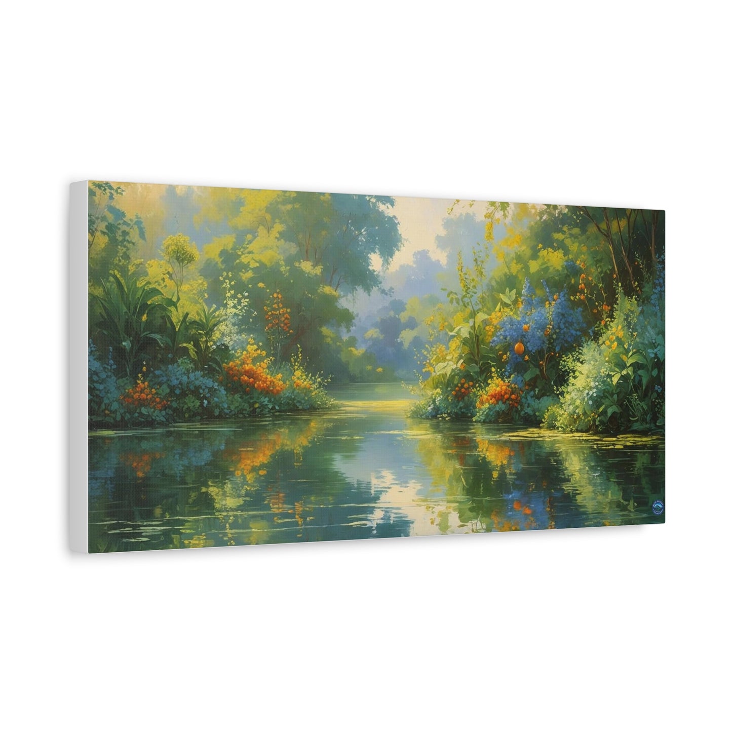 Serena Lake Landscape Canvas Print -  "Reflection" series,  Peaceful and Abundant, Wall Art Decor,  Home Décor, Gift for Nature Lovers, Living Room Decoration