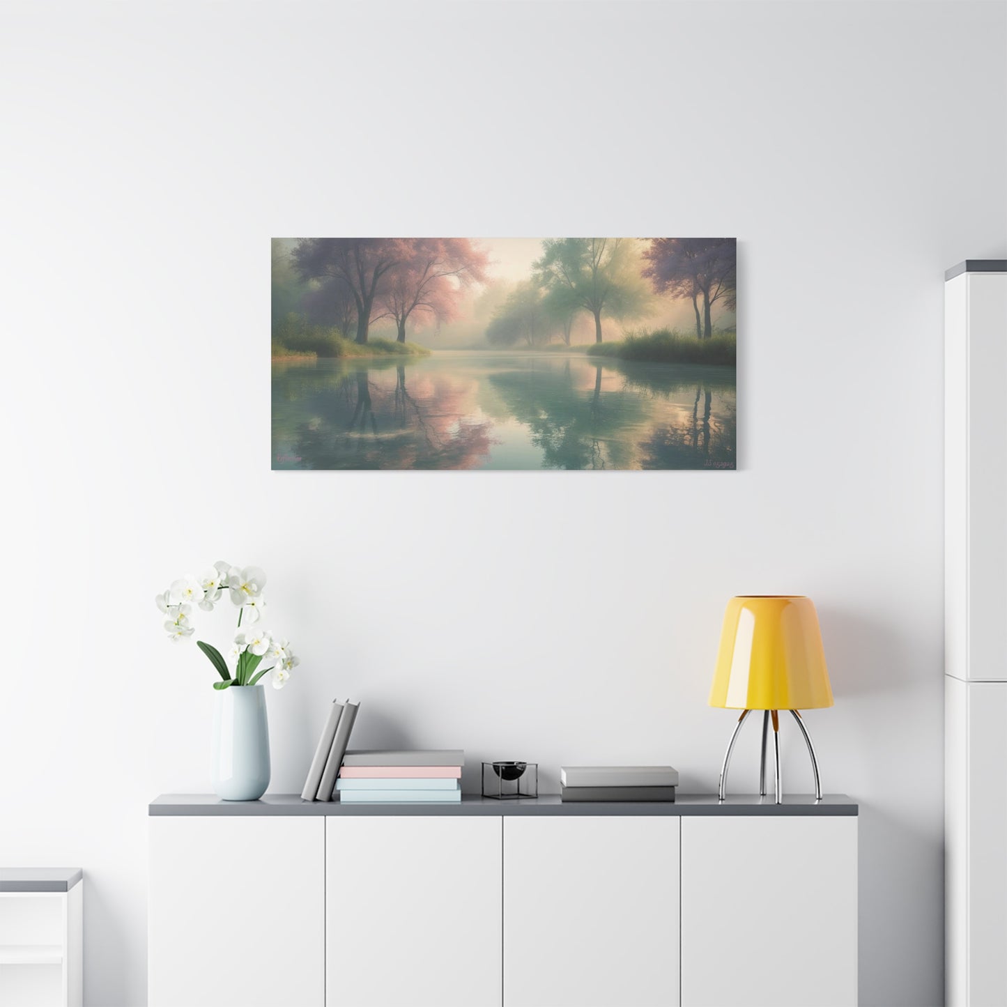 Serene Landscape Canvas Print -  "Reflection" series, Wall Art Decor,  Home Décor, Gift for Nature Lovers, Living Room Decoration