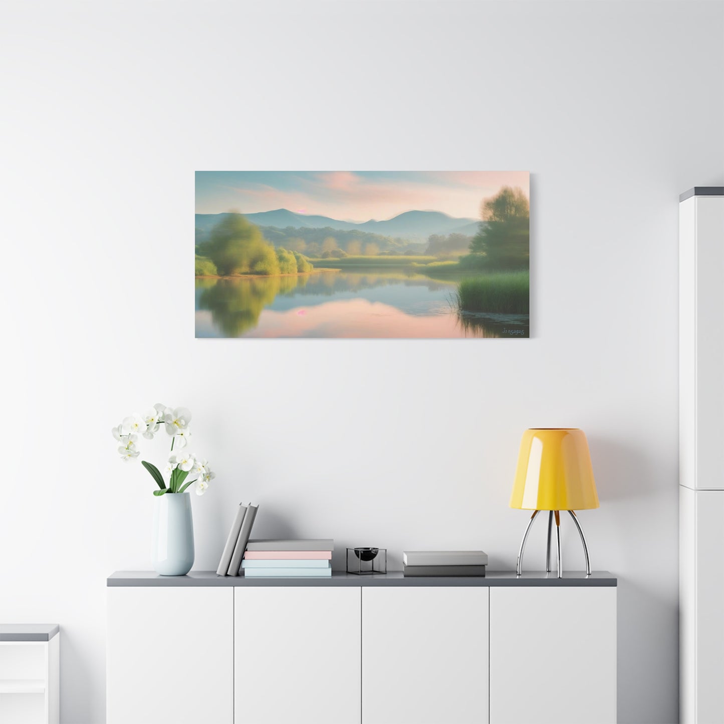 Serene Landscape Canvas Print -  "Reflection" series, Wall Art Decor,  Home Décor, Gift for Nature Lovers, Living Room Decoration