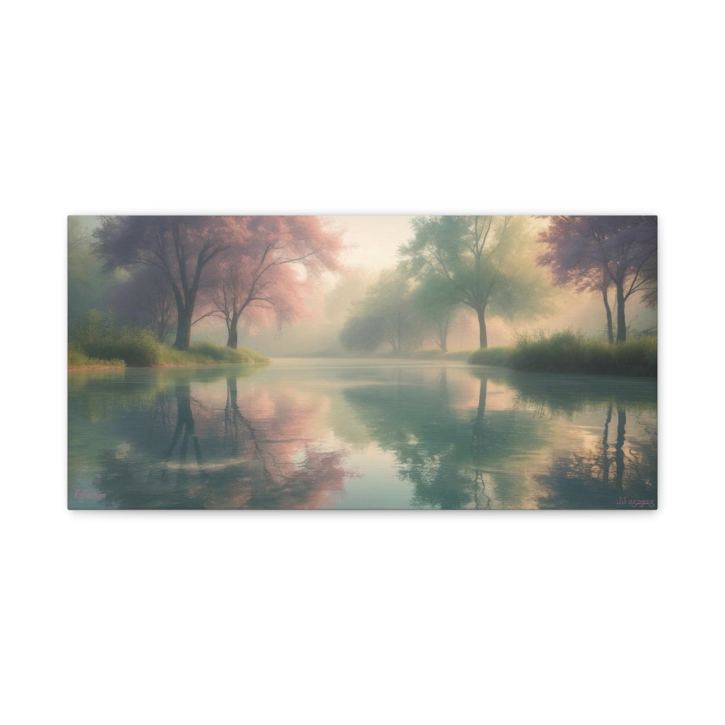 Serene Landscape Canvas Print -  "Reflection" series, Wall Art Decor,  Home Décor, Gift for Nature Lovers, Living Room Decoration