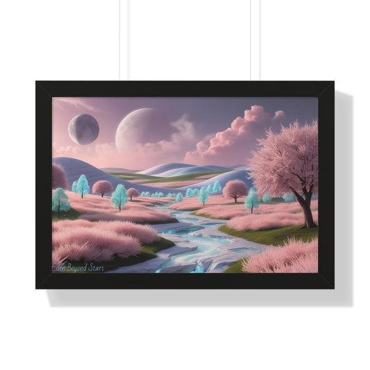 Eden Beyond the Stars - Dreamy Art for Home Decor "Pink Eden" Series, Modern Home Art, Unique Gift for Her, Beach House Wall Art, Stylish Decor