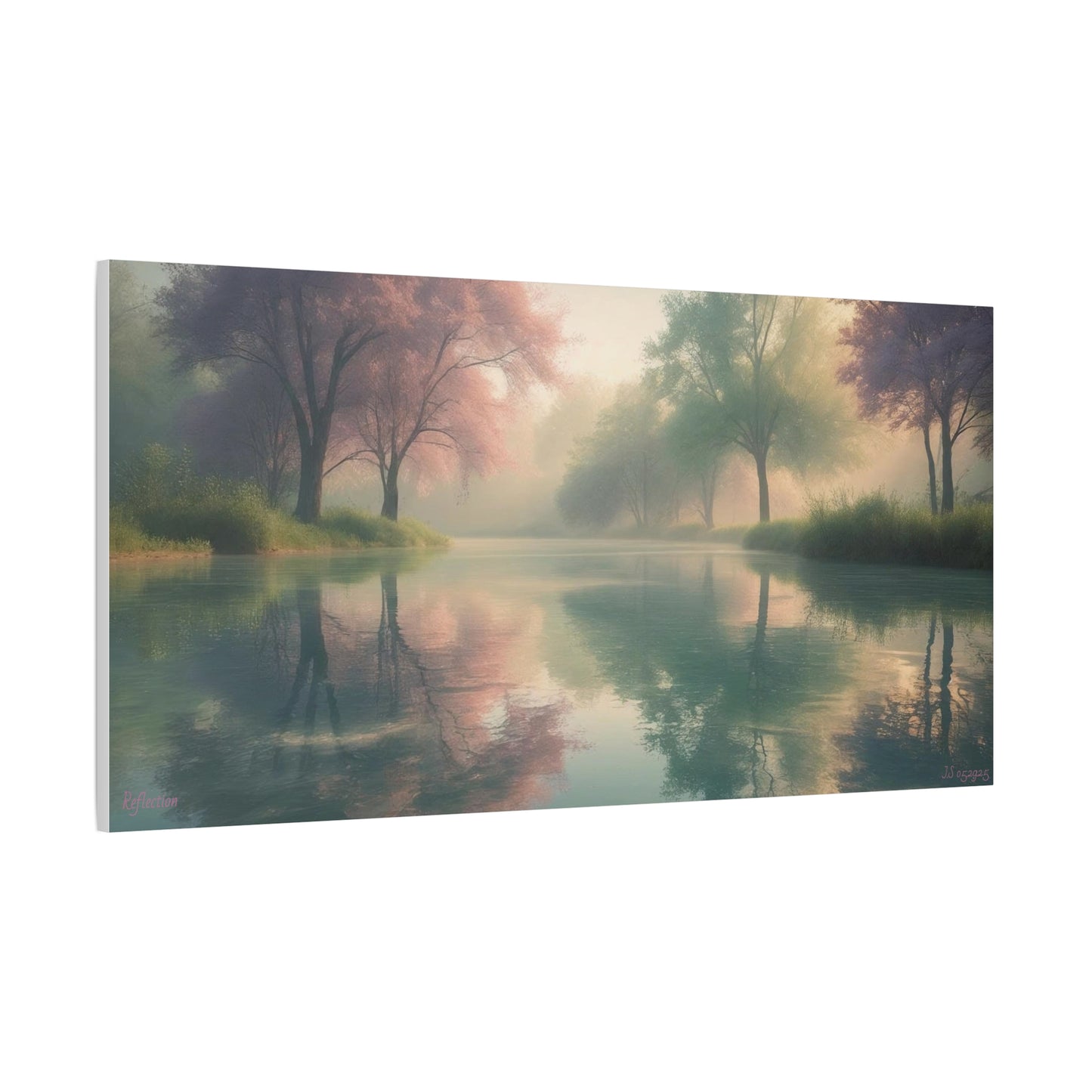 Serene Landscape Canvas Print -  "Reflection" series, Wall Art Decor,  Home Décor, Gift for Nature Lovers, Living Room Decoration
