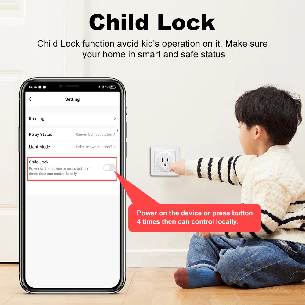 US 10A Wifi Socket Wireless Switch Smart Home App Scene Linkage Plug Support APP Voice Control For Alexa Google Home