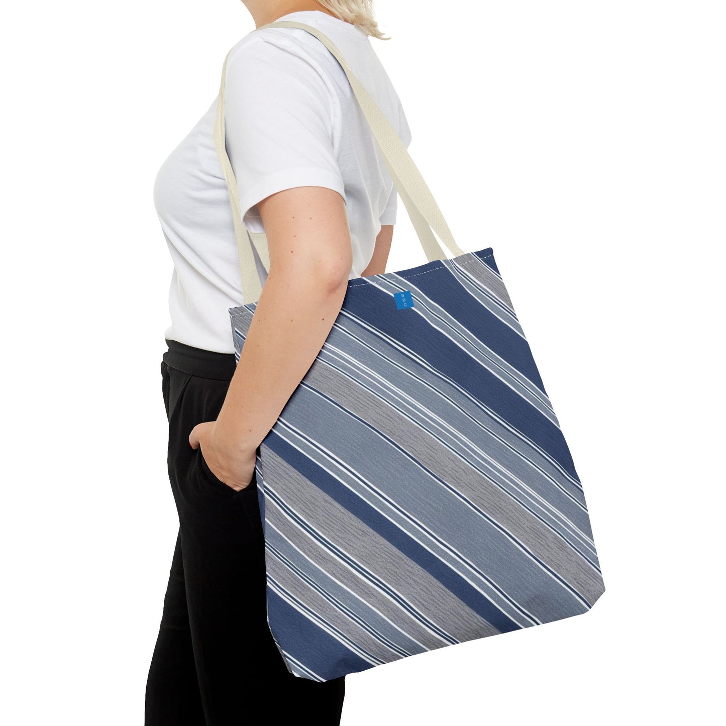 Stylish Striped Tote Bag for Everyday Use, Shopping, Beach Trips, Eco-Friendly Gift, Casual Fashion