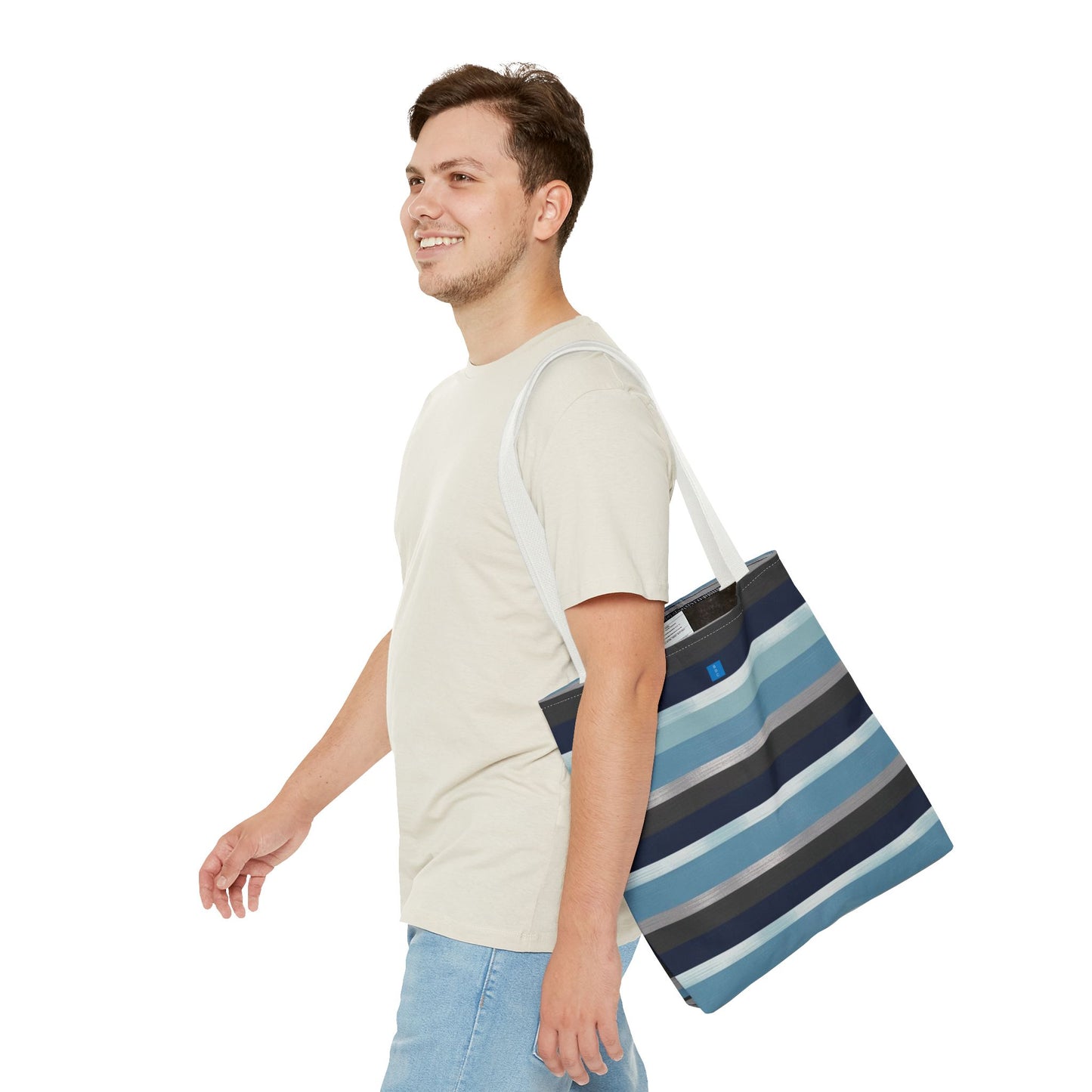 Stylish Striped Tote Bag - Versatile Eco-Friendly Bag, Summer Beach Tote, Everyday Shopping Companion, Gift for Her, Travel Essential