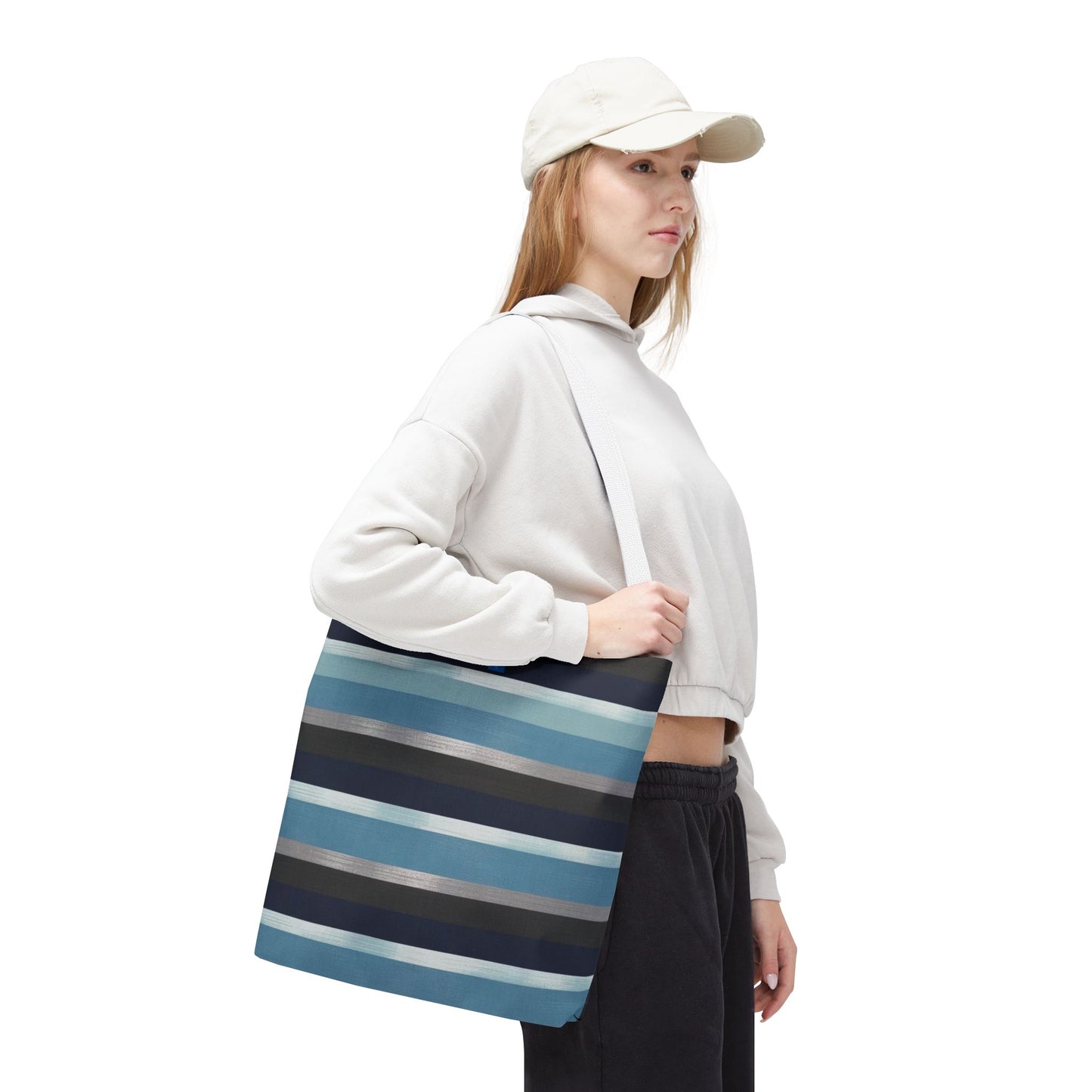 Stylish Striped Tote Bag - Versatile Eco-Friendly Bag, Summer Beach Tote, Everyday Shopping Companion, Gift for Her, Travel Essential